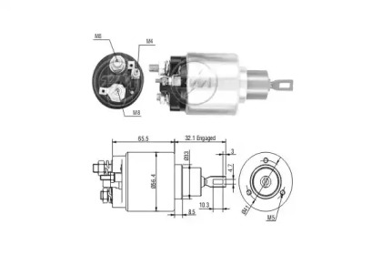 Contactor, electromotor