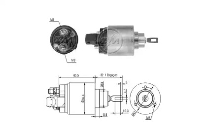 Contactor, electromotor