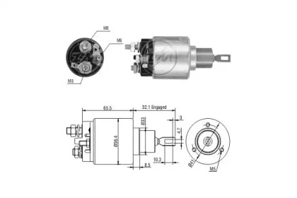 Contactor, electromotor