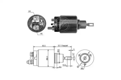 Contactor, electromotor