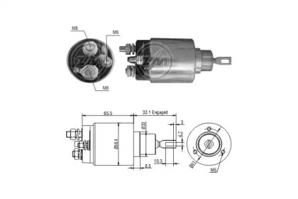 Contactor, electromotor