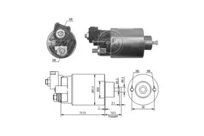 Contactor, electromotor