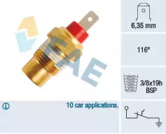 Contact termic, lampă de avertizare pentru lichidul de răcire