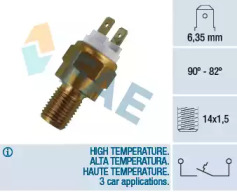 Comutator de temperatură, ventilator radiator