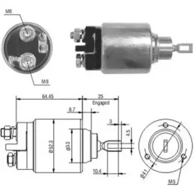 Contactor, electromotor