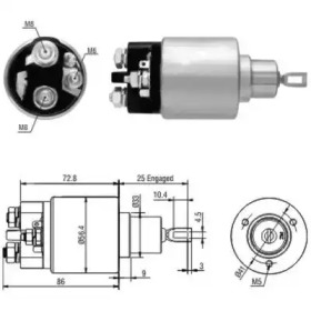 Contactor, electromotor