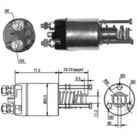 Contactor, electromotor