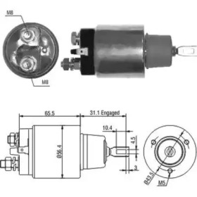 Contactor, electromotor