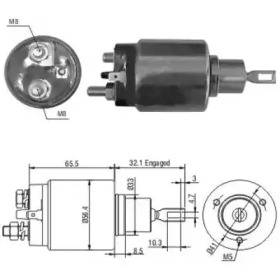 Contactor, electromotor