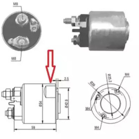 Contactor, electromotor