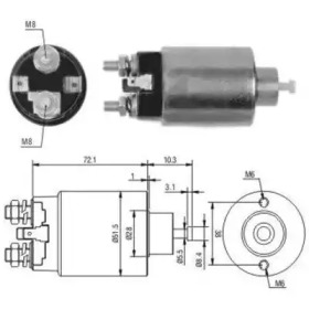 Contactor, electromotor