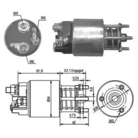 Contactor, electromotor