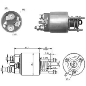 Contactor, electromotor