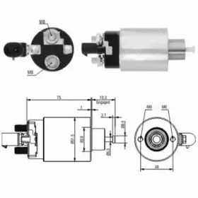 Contactor, electromotor