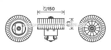 Motor electric, aeroterma