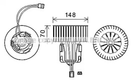 Motor electric, aeroterma