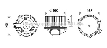 Motor electric, aeroterma