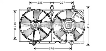 Ventilator răcire motor