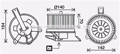 Motor electric, aeroterma