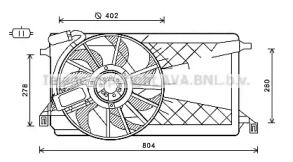 Ventilator răcire motor