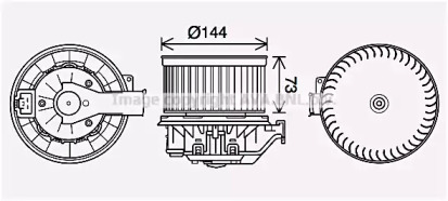 Motor electric, aeroterma