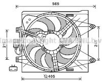 Ventilator răcire motor