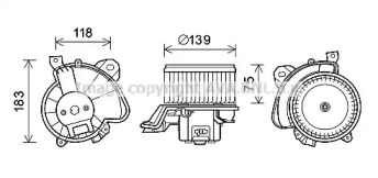 Motor electric, aeroterma