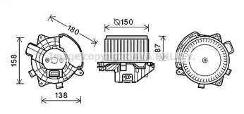 Motor electric, aeroterma