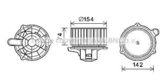 Motor electric, aeroterma