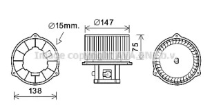 Motor electric, aeroterma