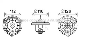 Motor electric, aeroterma