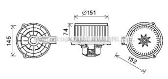 Motor electric, aeroterma