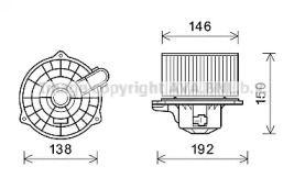 Motor electric, aeroterma