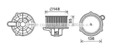 Motor electric, aeroterma