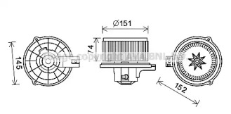 Motor electric, aeroterma