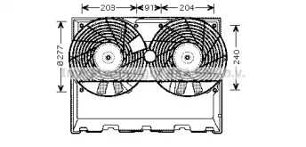 Ventilator răcire motor