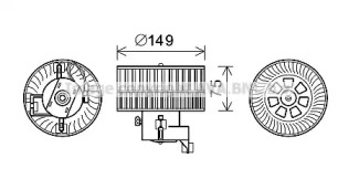 Motor electric, aeroterma