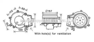 Motor electric, aeroterma