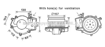 Motor electric, aeroterma