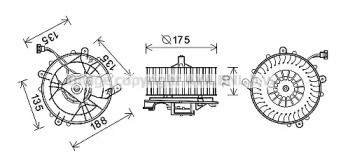 Motor electric, aeroterma