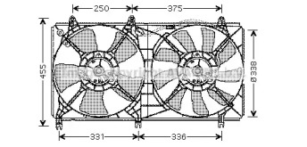 Ventilator răcire motor