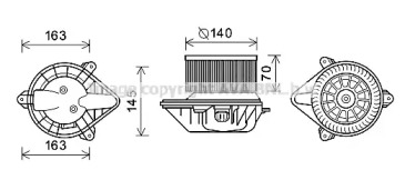 Motor electric, aeroterma