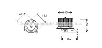 Motor electric, aeroterma