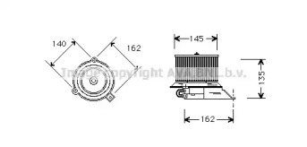 Motor electric, aeroterma