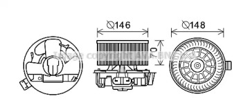 Motor electric, aeroterma