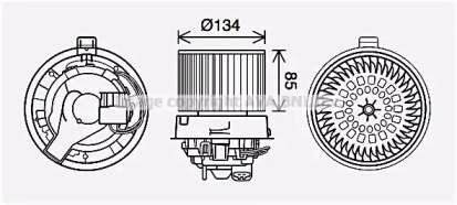 Motor electric, aeroterma