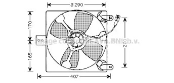 Ventilator răcire motor