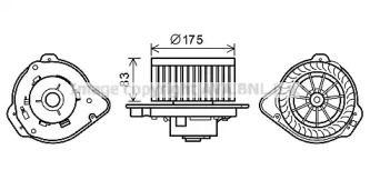 Motor electric, aeroterma