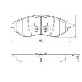 SET PLACUTE FRANA  FATA CHEVROLET AVEO/K