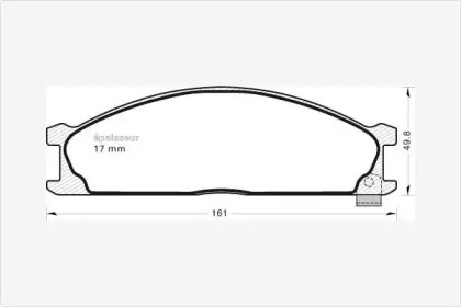 SET SABOTI FRANA MOTO. APRILIA SCARABEO 50 (2T) (93-97)